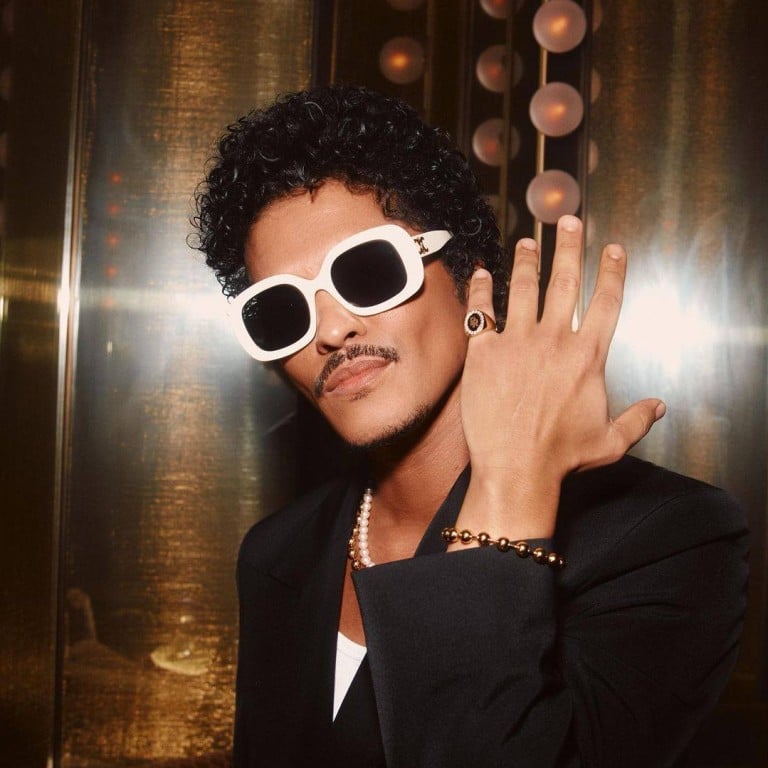 Bruno Mars at the launch of his bar The Pinky Ring in Las Vegas, in February. Photo: @brunomars/Instagram