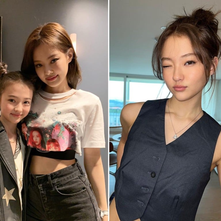 Ella Gross with Blackpink’s Jennie Kim (right) in April 2019. Photo: @ellagross/Instagram