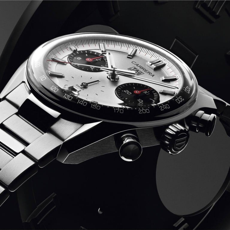 At Watches and Wonders 2024, Tag Heuer dropped new Carrera Chronograph (shown), Carrera Skipper and Carrera Date models, as well as an ultralight Monaco Split-Seconds Chronograph