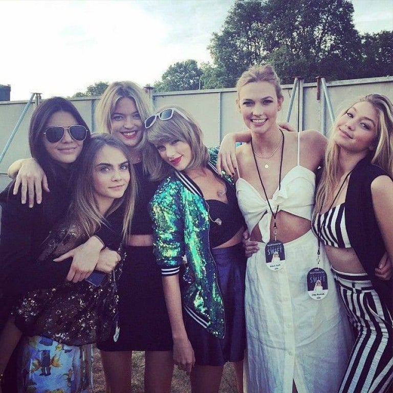 Taylor Swift with her supermodel “squad” – but which of them is the pop star still friends with? Photo: @taylorswift/Instagram