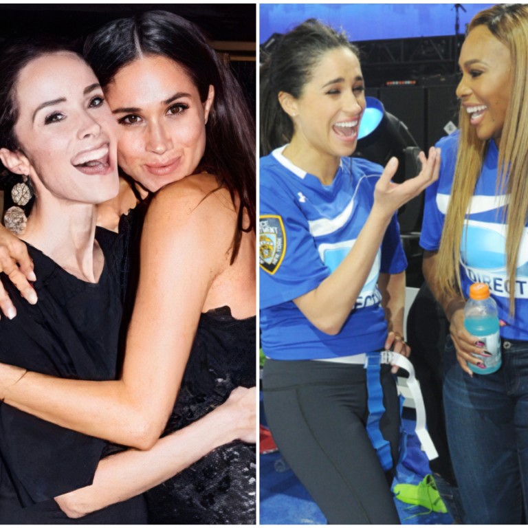Meghan Markle is tight with A-listers from Abigail Spencer to Serena Williams. Photos: @abigailspencer/Instagram, Getty Images