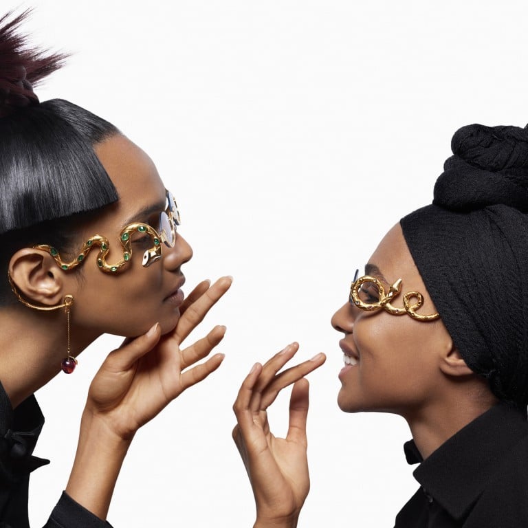 Francis de Lara sunglasses are part of a trend for bejewelled eyewear that has attracted A-list fans like Beyoncé, Pharrell Williams and Bella Hadid. Photos: Handout