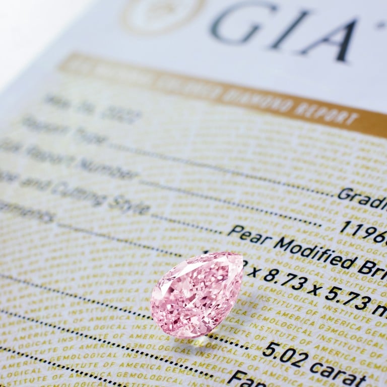 Sotheby’s Hong Kong Magnificent Jewels auction record sets the tone: rare diamond sparkles among strong figures for spring season, with Phillips’ numbers up too, and Bonhams’ and Christie’s sales to come. Pictured: A 5.02-carat fancy pink diamond, from Poly Auction Hong Kong. Photos: Handout