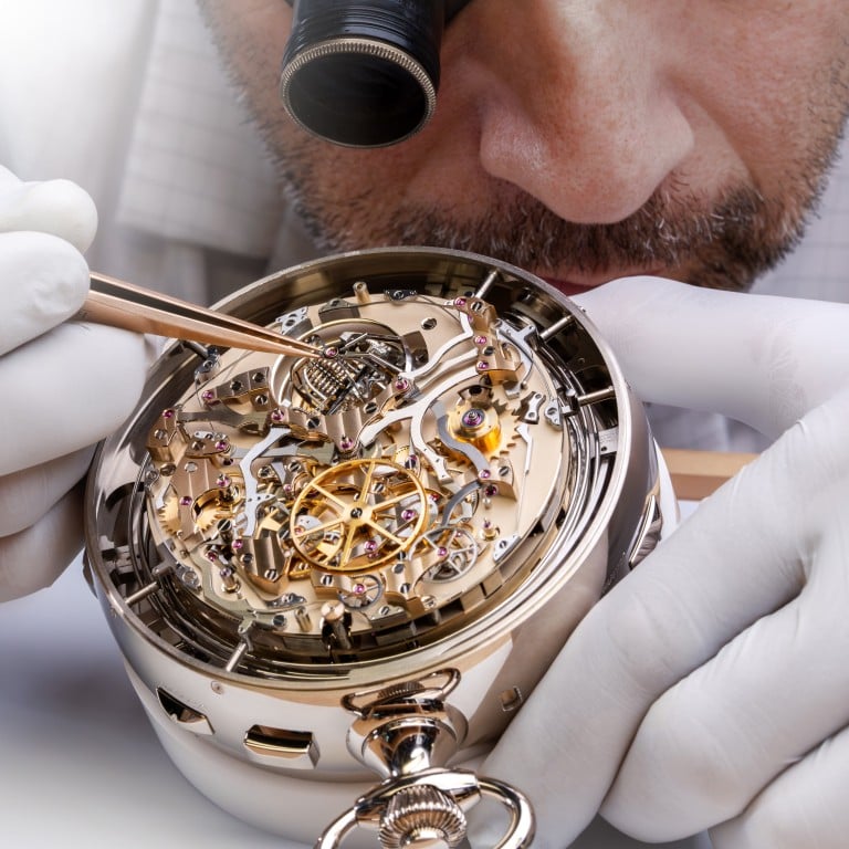 A watchmaker works on the Vacheron Constantin The Berkley Grand Complication. Photos: Handout