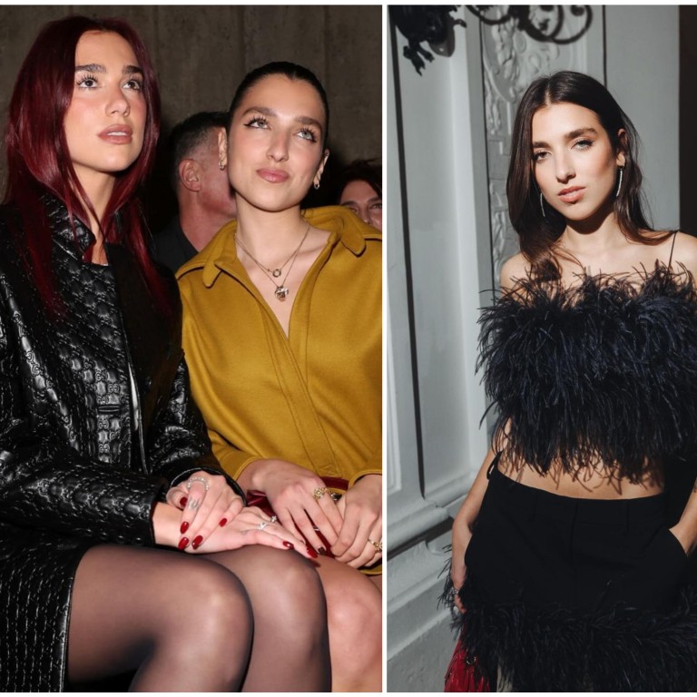 Rina Lipa, pop star Dua Lipa’s little sister, is beginning to make a name for herself in the fashion and film worlds. Photos: @dualipa; @rinalipa/Instagram