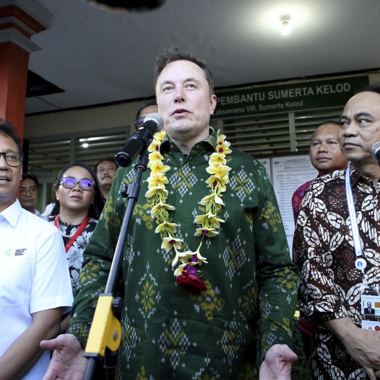Elon Musk served up some serious Bali swag on a recent trip to Indonesia. Photo: AP
