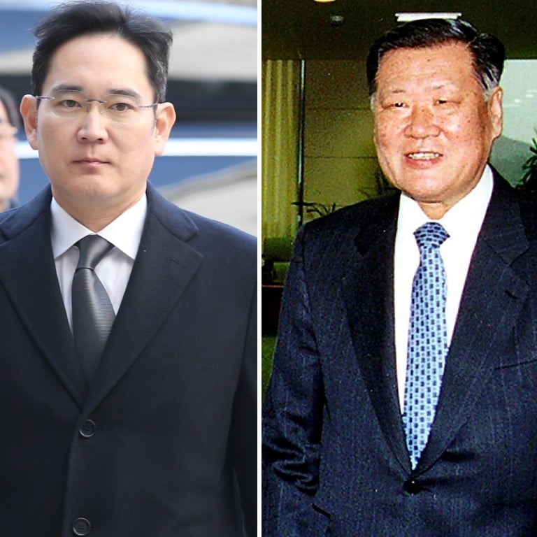 Samsung’s Lee Jae-yong and Hyundai’s Chung Mong-koo are two of the richest men in South Korea. Photos: AFP, EPA