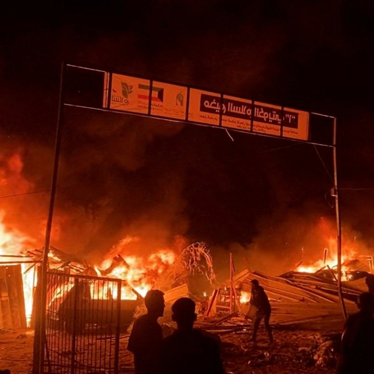 Dozens killed as Israeli strikes near Gaza's Rafah hit tents for displaced people | South China Morning Post