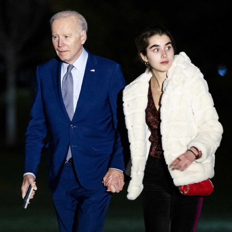 US President Joe Biden and his granddaughter Natalie Biden return to the White House in March, in Washington DC. Photo: Getty Images