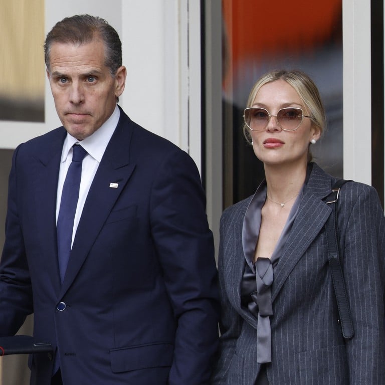Hunter Biden, son of US President Joe Biden, joined by his wife Melissa Cohen Biden, departs the J. Caleb Boggs Federal Building on June 3, in Wilmington, Delaware. Photo: Getty Images via AFP