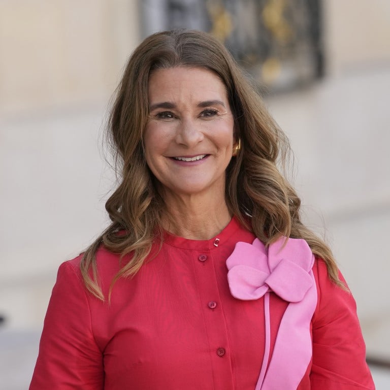 Melinda French Gates smiles as she leaves the Elysee Palace in June 2023, in Paris. Photo: AP Photo
