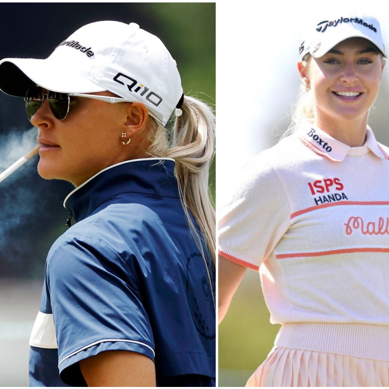 Iconic: Charley Hull’s on-course smoking has been compared to that of golfing legend John Daly. Photos: Getty Images, @charley.hull/Instagram