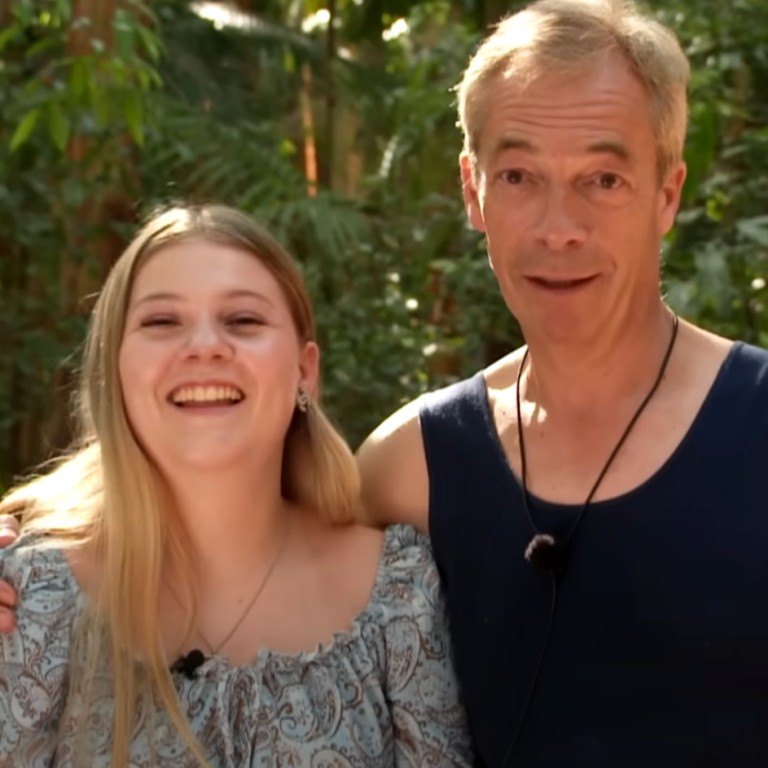 Nigel Farage with his daughter Isabelle. Photo: I’m a Celebrity... Get Me Out of Here!/YouTube