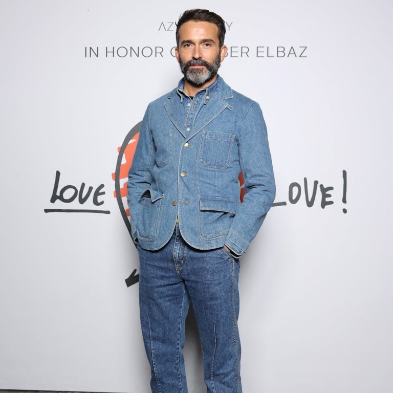 Daniel Roseberry layers up with triple denim, on the red carpet back in 2021. Photo: Getty Images