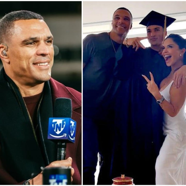Happy families: retired NFL star Tony Gonzalez had a son with former Fox news host Lauren Sánchez. Photos: @tonygonzalez88/Instagram