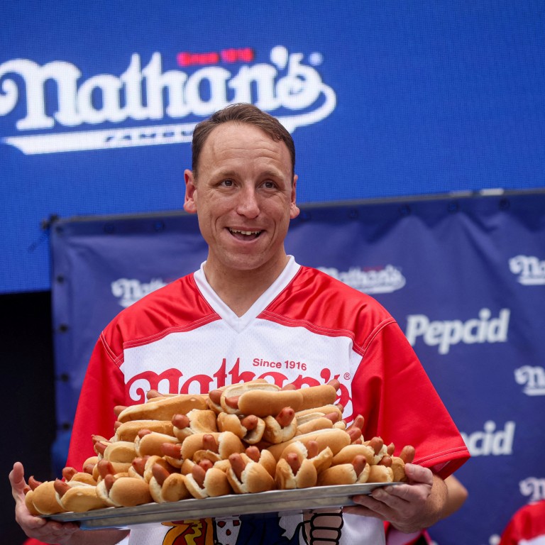 US competitive eating legend Joey Chestnut will face off against a fierce rival in a hot-dog eating contest on Netflix after he was excluded from Nathan’s Famous Fourth of July hot-dog eating contest. Photo: Reuters