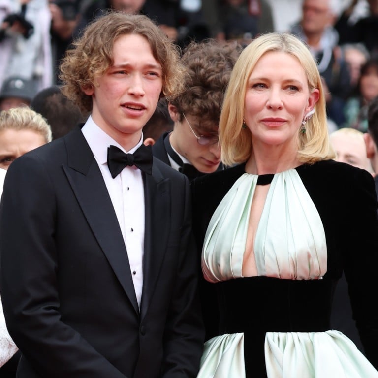 Dashiell John Upton and his mum, Cate Blanchett, at the Killers of the Flower Moon red carpet at the Cannes Film Festival, in May 2023. Photo: Getty Images