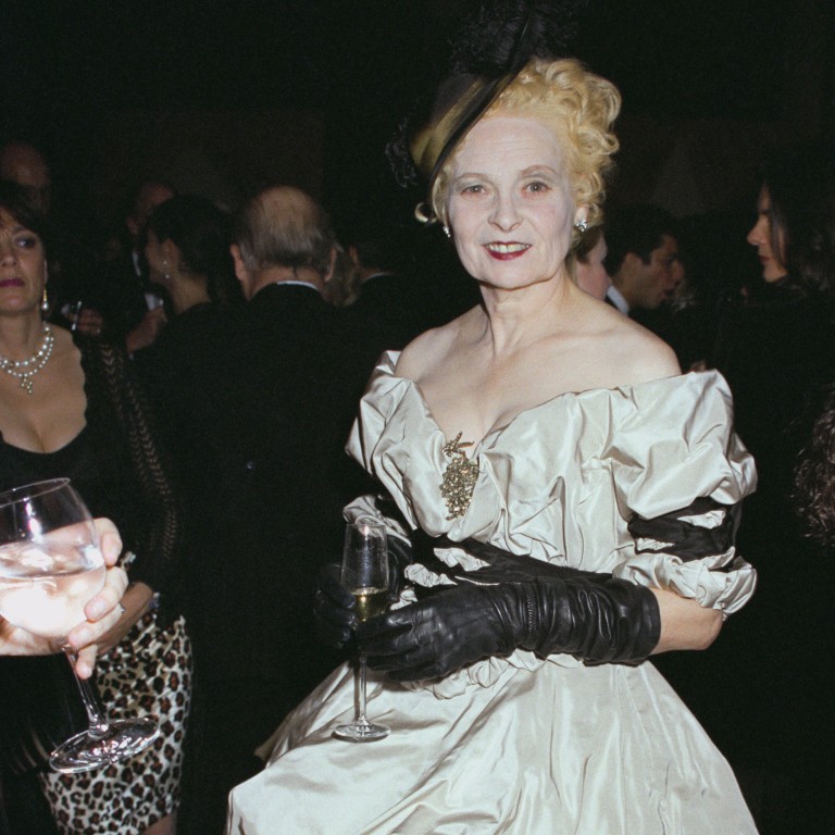 The hugely influential late English fashion designer Vivienne Westwood had a singular style and you can own a piece from her personal wardrobe, courtesy of a Christie’s auction now on. Photo: Getty Images