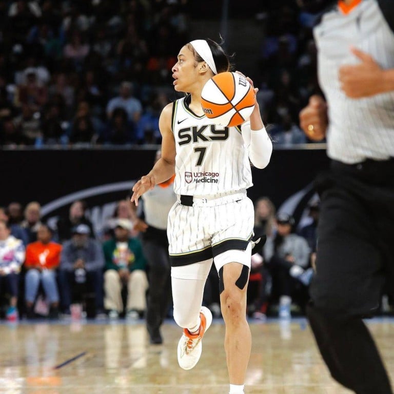 Chennedy Carter (pictured) is a tactile and skilled player, but recently a foul on Caitlin Clark drew all the wrong kind of attention. Photo: @chennedycarter/Instagram