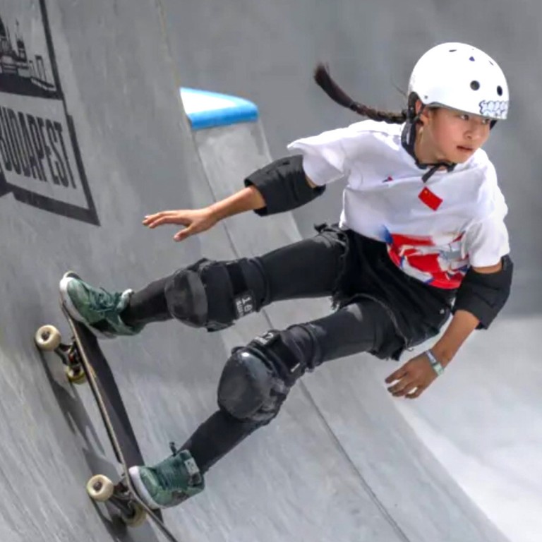 Youngest China Olympian skateboarder, 11, aims to ‘fulfil dreams’ of