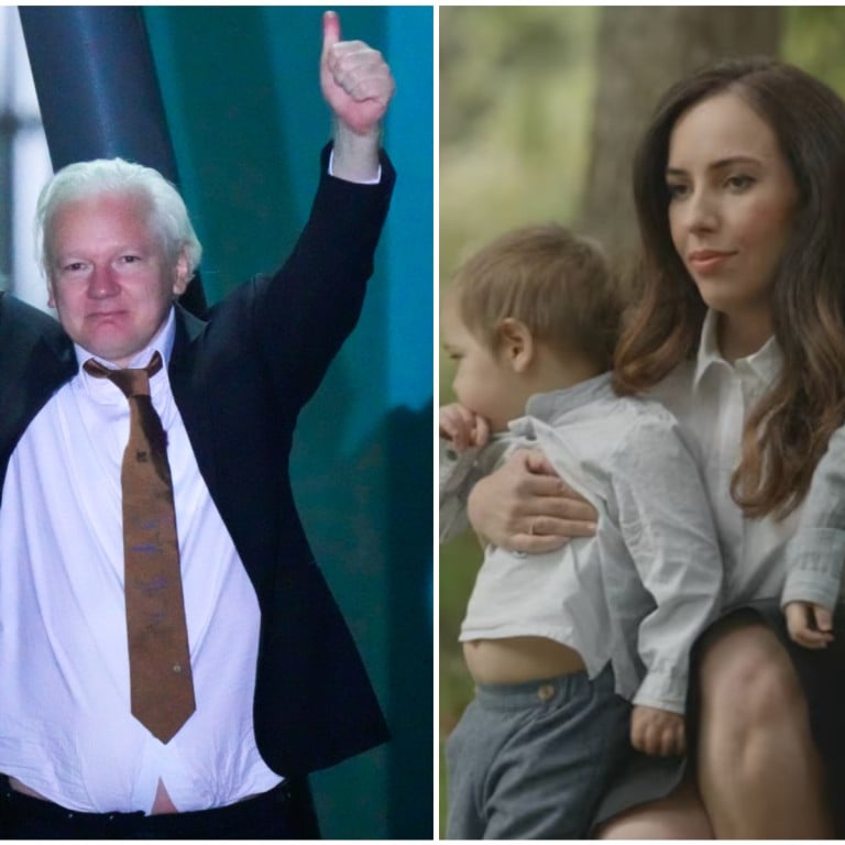Julian Assange is finally free to reunite with his wife Stella and two young children, Gabriel and Max. Photos: AP, @MoreBirths/X