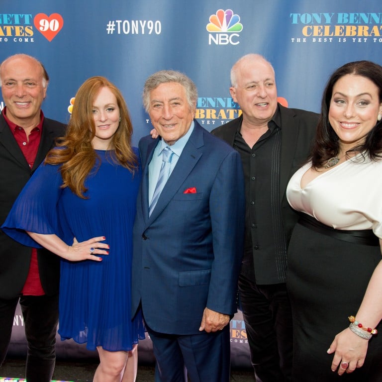 Danny Bennett, Antonia Bennett, Tony Bennett, Dae Bennett and Johanna Bennett attend Tony Bennett Celebrates 90: The Best is Yet to Come at Radio City Music Hall in September 2016, in New York. Photo: Getty Images