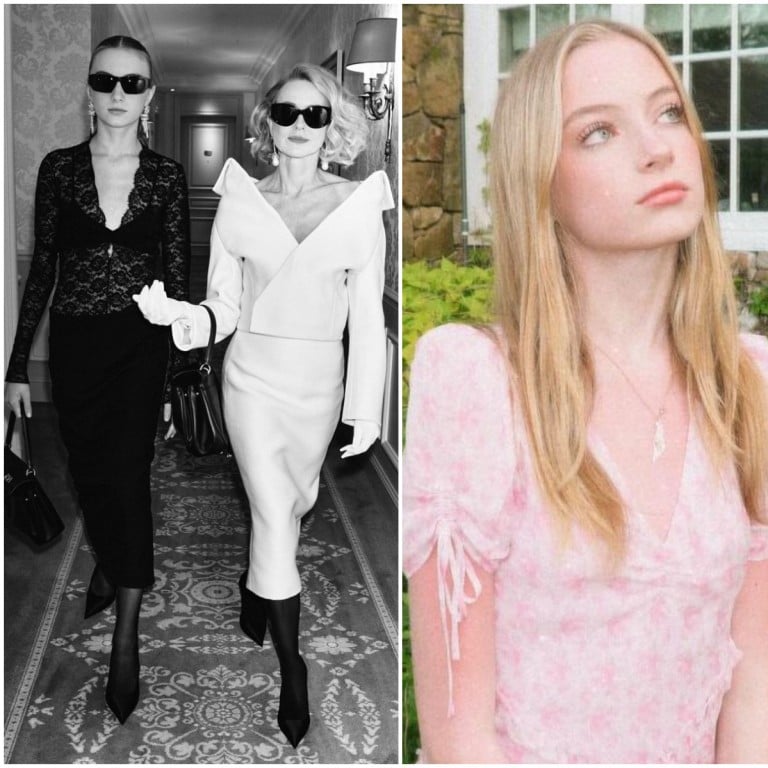 Glam is as glam does: Naomi Watts and her child Kai Schreiber twinning during Paris Fashion Week. Photos: @naomiwatts, @kai.schreiberr/Instagram