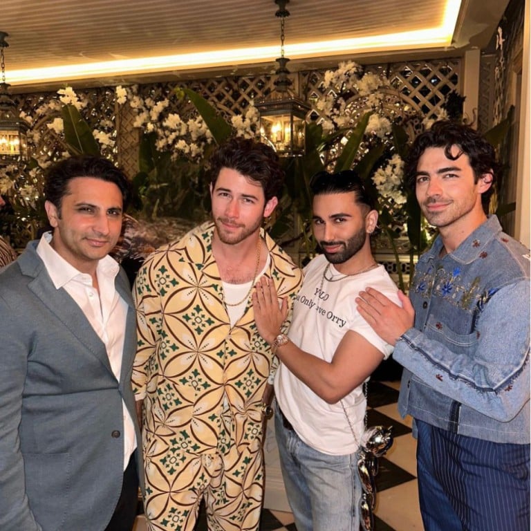 Orhan Awatramani rubs shoulders with A-listers like Indian businessman Adar Poonawalla (left), Nick Jonas and Joe Jonas. Photo: @orry/Instagram