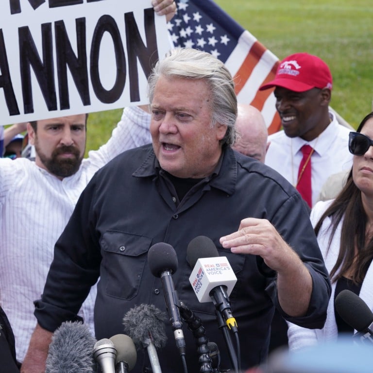 Former White House chief strategist to President Donald Trump Steve Bannon is currently serving time in prison. Photo: EPA-EFE
