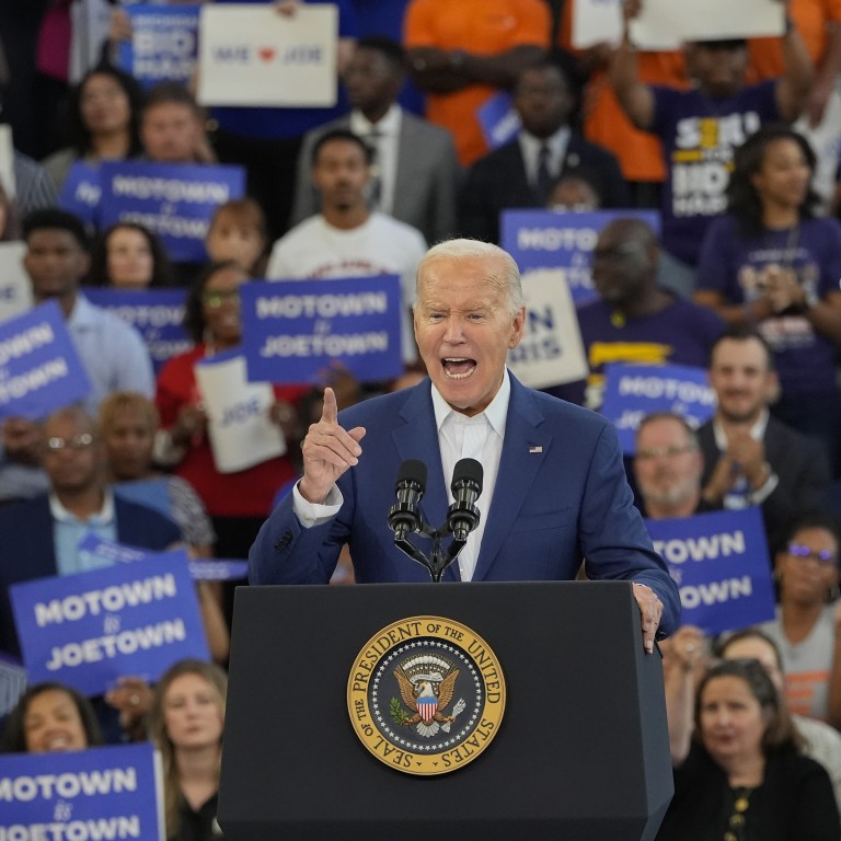 Biden attacks Trump at Detroit rally, says ‘I am running and we’re ...