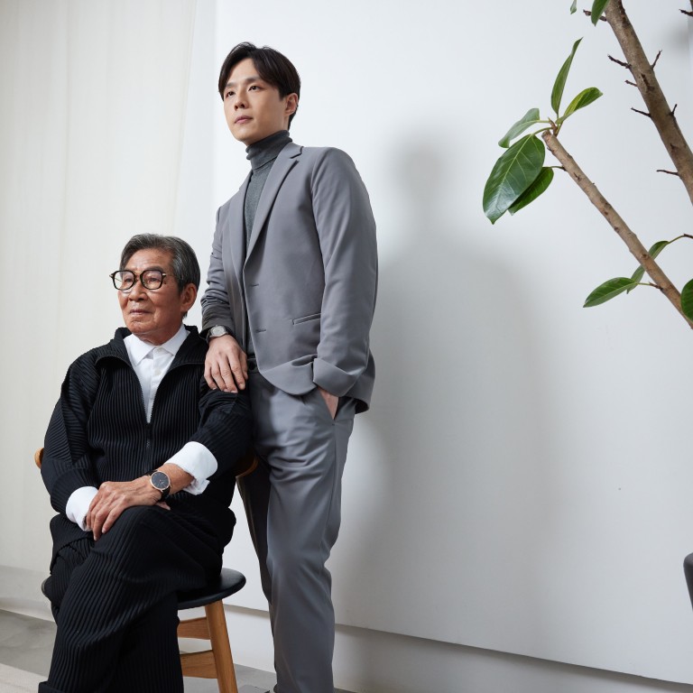 “Eternal Connections” features the collaborative works of Master Liu Wing-sheung (seated) and Fanson Lam