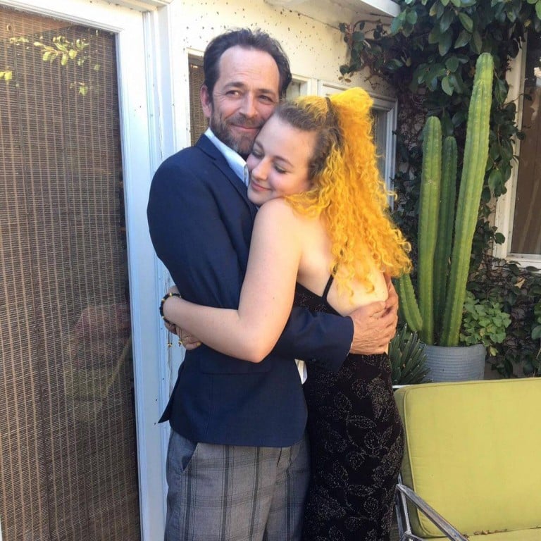 Luke Perry with his daughter Sophie Perry; the actor died in 2019 after a stroke. Photo: @lemonperry/Instagram