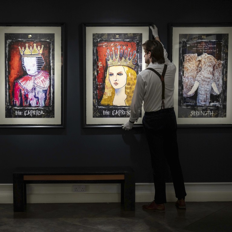 Tarot cards inspire actor Johnny Depp’s latest paintings, including ...