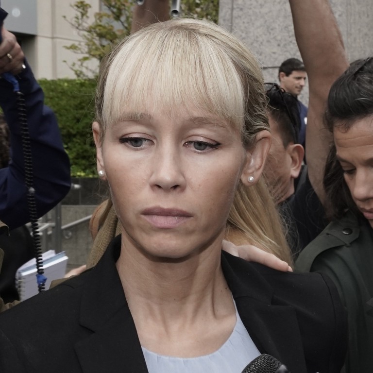 Sherri Papini leaves the federal courthouse after Federal Judge William Shubb sentenced her to 18 months in federal prison, in Sacramento, Calif., Monday, Sept. 19, 2022. Federal prosecutors had asked that she be sentenced to eight months in prison for faking her own kidnapping in 2016. (AP Photo/Rich Pedroncelli)