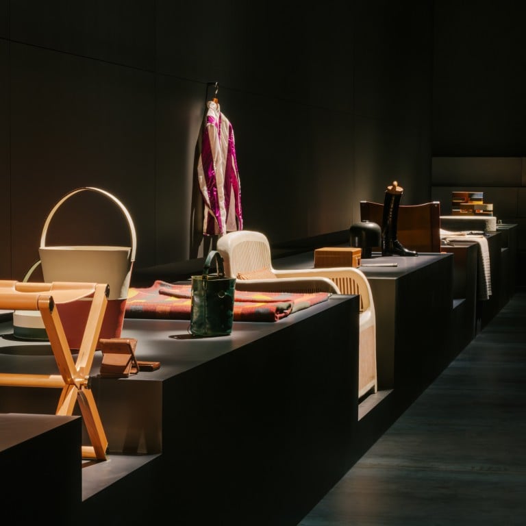 Fashion’s quiet luxury trend has reached the world of homeware, with brands like Hermès – its new collection shown here on display at Milan Design Week 2024 – Loro Piana and Saint-Louis showing the way with long-lasting quality materials in more sober colours and finishes. Photos: Handout