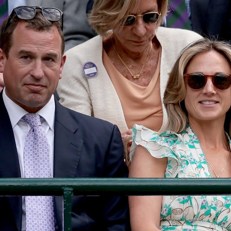 Peter Phillips and Harriet Sperling at the Wimbledon Championships this month. Photo: EPA-EFE
