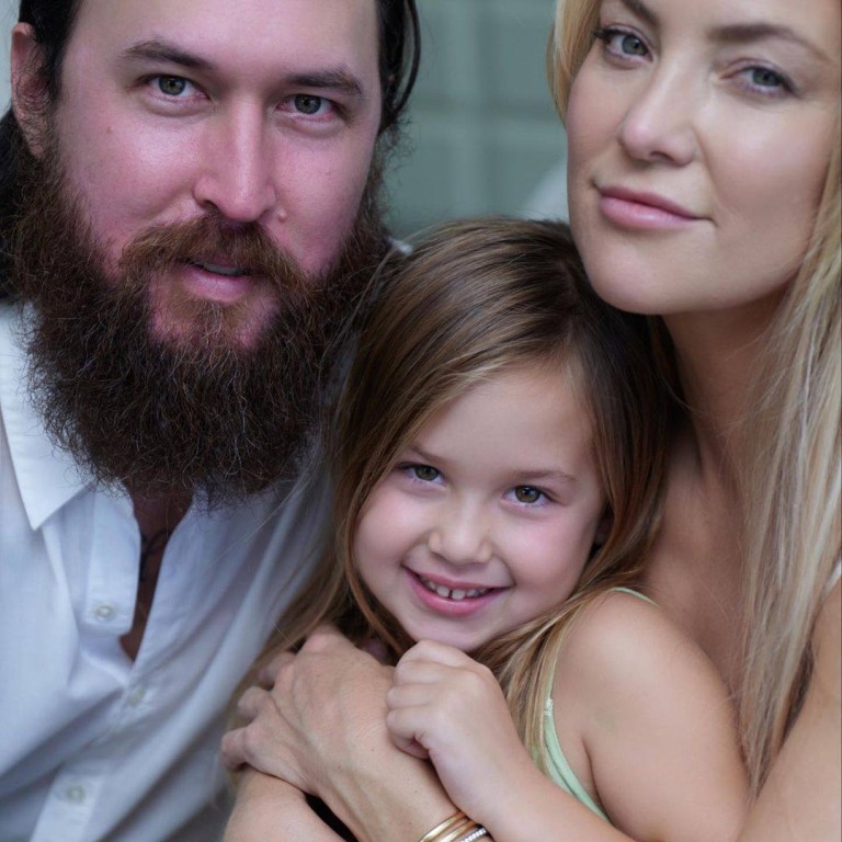 Danny Fujikawa, with his fiancé Kate Hudson and daughter Rani Rose. Photo: @katehudson/Instagram