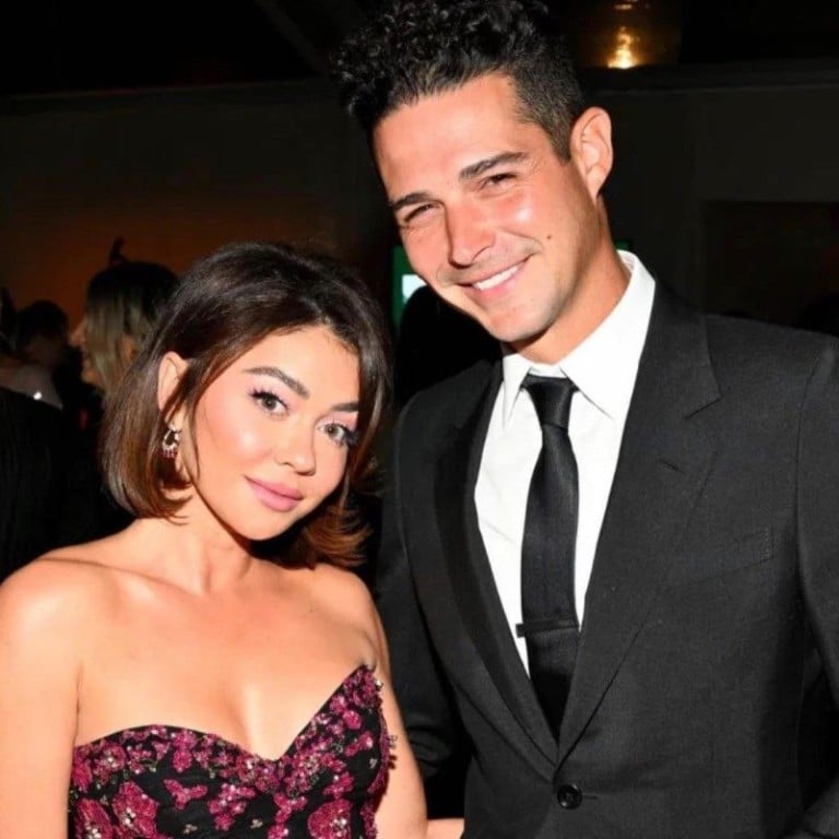 Sarah Hyland and Wells Adams at an event by Baby2Baby, an organisation that supports children living in poverty. Photo: @wellsadams/Instagram