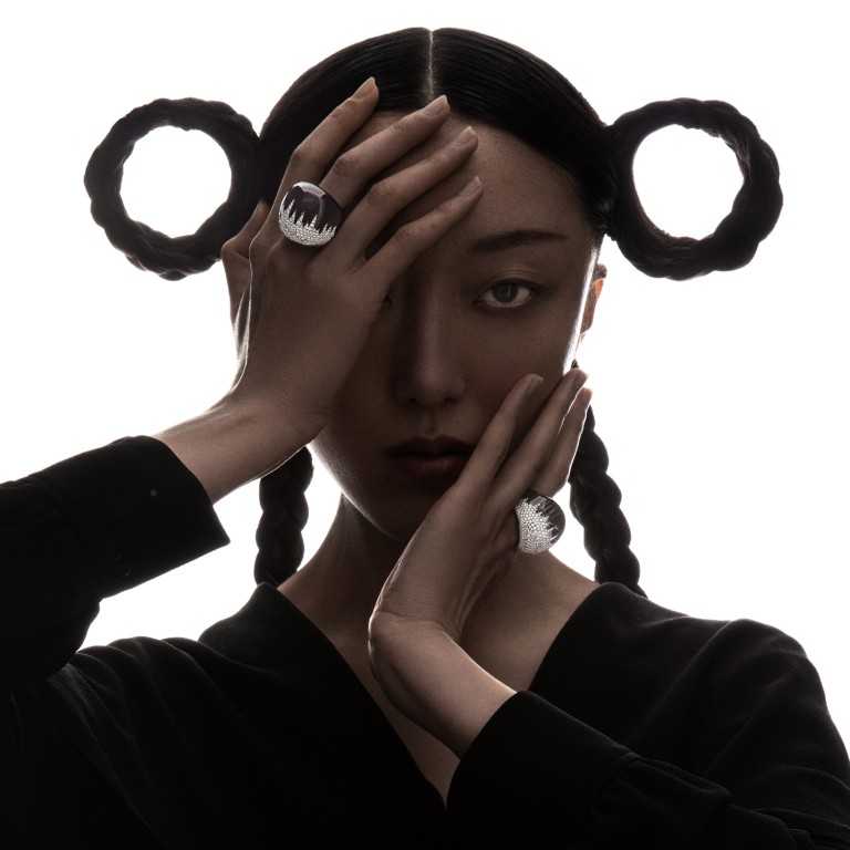 Boucheron’s Or Bleu high jewellery collection is inspired by Iceland and all its forms and force of water. Photography: Mike Ruiz