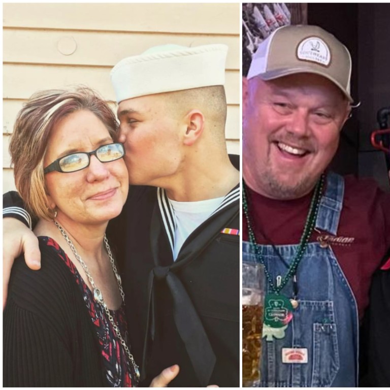 Zach Bryan’s parents, Dewayne and Annette Bryan. Photos: @zachlanebryan/Instagram; Redd’s Biergarten Newark/Facebook