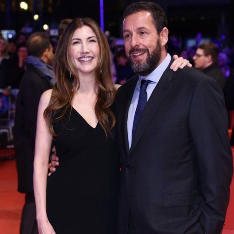 Jackie Sandler and Adam Sandler at the Spaceman premiere during the 2024 Berlin Film Festival; a photo of Jackie Sandler shared on Instagram by her husband. Photos: @margo_holder, @adamsandler/Instagram