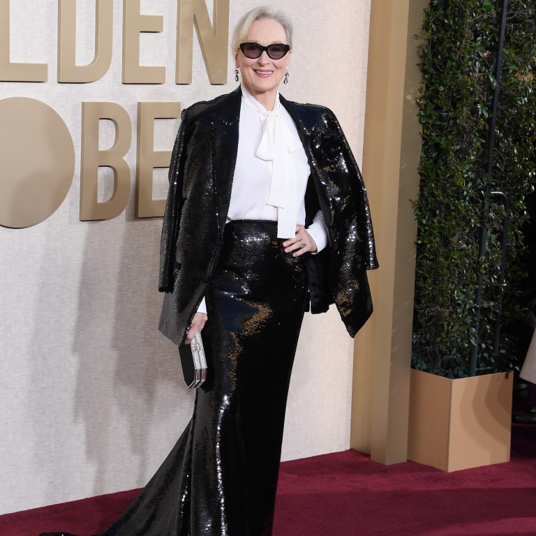 BEVERLY HILLS, CALIFORNIA - JANUARY 07: Meryl Streep arrives at the 81st Annual Golden Globe Awards  at The Beverly Hilton on January 07, 2024 in Beverly Hills, California. (Photo by Steve Granitz/FilmMagic)