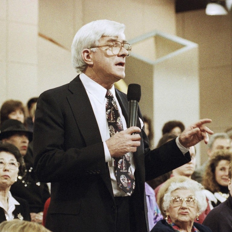 Phil Donahue, who reinvented US talk shows by including the audience ... Phil Donahue Phil Donahue, who reinvented US talk shows by including the audience ...