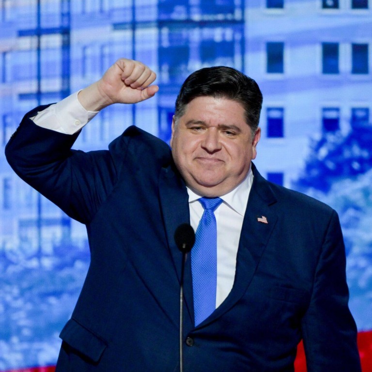 J.B. Pritzker, governor of Illinois, during the Democratic National Convention (DNC) at the United Center in Chicago, Illinois, US, on August 20. Photo: Bloomberg