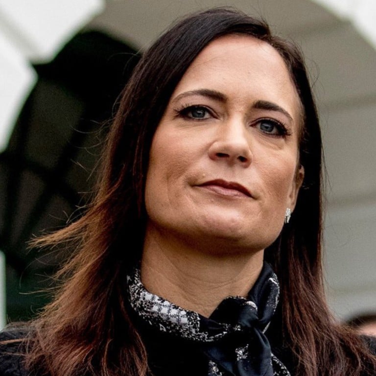 Former Donald Trump ally Stephanie Grisham was a surprise speaker at the Democratic National Convention. Photo: @KingTriZi, @KamalaHQ/X