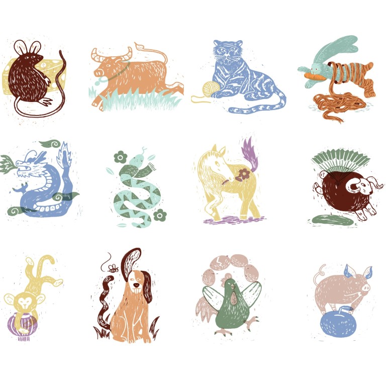 The Chinese zodiac consists of 12 different animals. Photos: SCMP Graphics