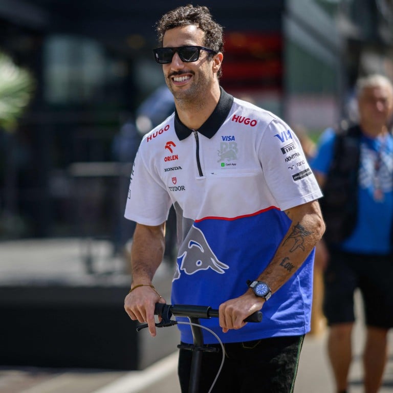 Daniel Ricciardo, a driver on Formula One’s Visa Cash App Racing Bulls team, arrives ahead of the Formula One Austrian Grand Prix on the Red Bull Ring race track in Spielberg, Austria, in June. Photo: AFP