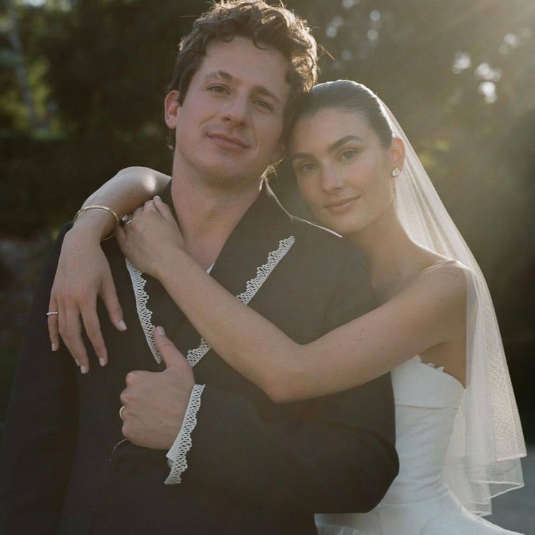 Charlie Puth and Brooke Sansone are happy newlyweds. Photo: @charileputh/Instagram