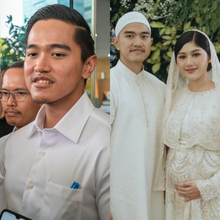 Kaesang Pangarep, the youngest son of Indonesian President Joko Widodo, has come under fire for taking a private jet trip with his pregnant wife. Photos: AFP, @erinagudono/Instagram