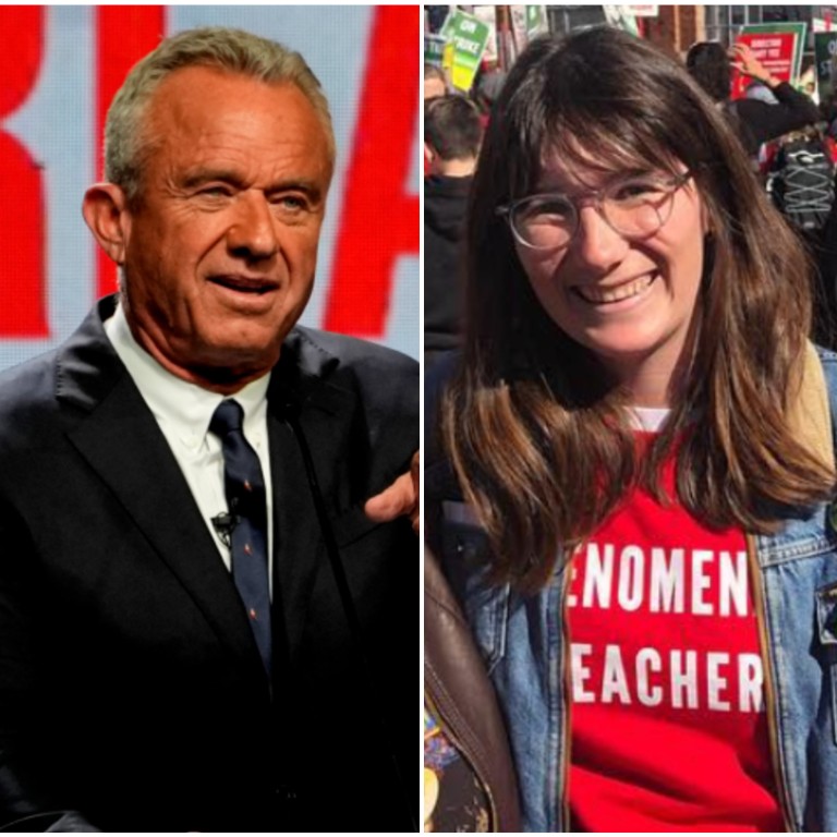 Robert F. Kennedy Jr and his niece, Grace Kennedy Allen. Photos: AP, @rory.kennedy/Instagram